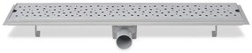 Dreno de chuveiro linear bolhas 730x140 mm aço inoxidável