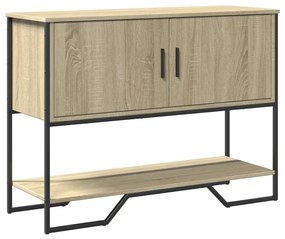 Mesa consola 100x35x74,5cm derivados de madeira carvalho sonoma