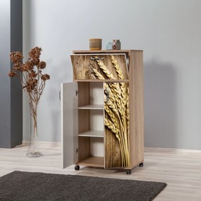 Armário Multiuso Kiler – Carvalho Sonoma – 60x116x36 cm
