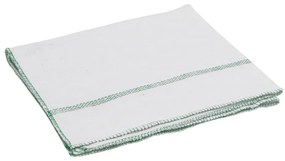 Panos de Limpeza 10 pcs 50x60 cm branco com riscas verdes