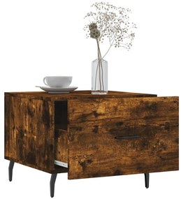 Mesa de centro 50x50x40 cm derivados de madeira carvalho fumado