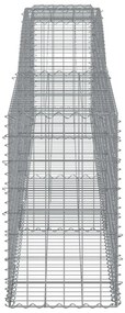 Cestos gabião arqueados 5 pcs 400x50x80/100cm ferro galvanizado