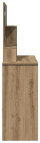 Toucador com espelho 86,5x35x136 cm cor carvalho artisiano