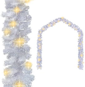 284312 vidaXL Grinalda de Natal com luzes LED 10 m branco