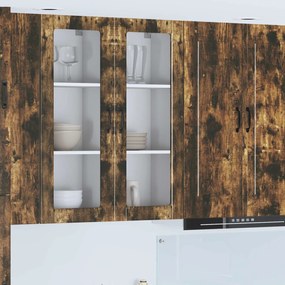 vidaXL Armário de Cozinha com porta Carvalho Defumado 40 x 31 x 100 cm