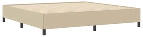 Estrutura de Cama vidaXL Verde Claro Cinza 200x200 cm Tecido Canelado