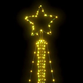 LED Árvore de Natal 483 LEDs Branco Quente 240 cm