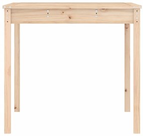 Mesa de jardim 121x82,5x76 cm madeira de pinho maciça