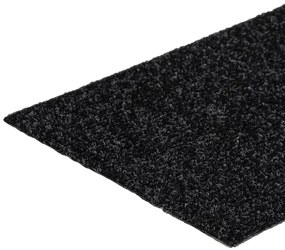 Tapetes de escada adesivos retangulares 15 pcs 76x20 cm preto