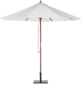Guarda-sol de jardim em madeira ⌀ 270 cm creme claro TOSCANA Beliani