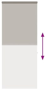 Rolo de Duche Estores cassete 110x240 cm Largura Tecido 106 cm