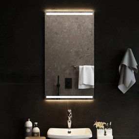 Espelho de casa de banho com luzes LED 50x90 cm