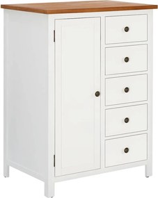 vidaXL Roupeiro 76x52x105 cm madeira de carvalho maciça