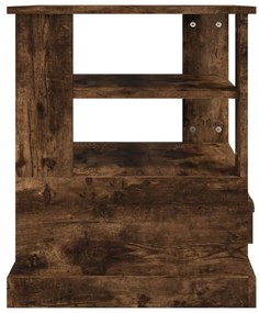 Mesa de apoio 50x50x60 cm derivados de madeira carvalho fumado