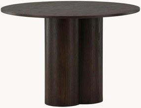 Mesa de jantar redonda com efeito de madeira Olivia, Ø 110 cm