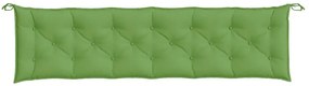 Almofadões banco jardim 2pcs 200x50x7 cm mesclado tecido verde