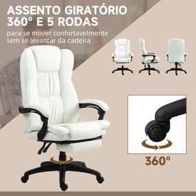 Vinsetto Cadeira de Escritório Giratória Cadeira de Escritório com Alt