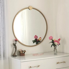 Espelho A708 – Dourado – 60 x 60 x 2,2 cm