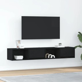 Móveis de TV 2pcs 80x31x25,5cm deriv. madeira carvalho preto