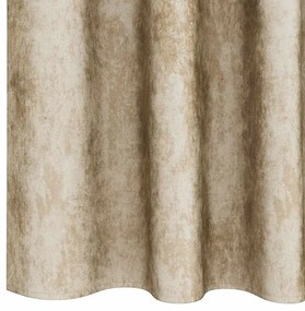 Cortinas de Veludo 2 pcs com Ilhós Creme 225x140 cm