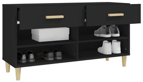 Sapateira 102x35x55 cm derivados de madeira preto