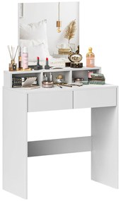 Toucador de Maquilhagem "Astrid" – 75x38x135 cm – Branco