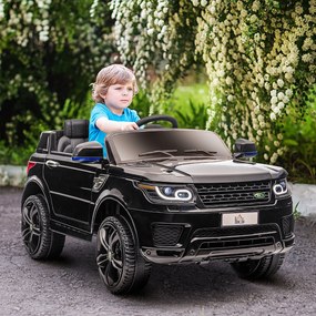 Carro Elétrico SUV para Crianças de 3-6 Anos Carro de Bateria 12V com 2 Motores Controlo Remoto Faróis Buzina Bluetooth Música USB e Abertura de Porta