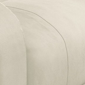 Poltrona reclinável veludo cor creme
