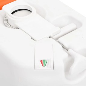 Sanita integrada p/ campismo 24+17 L PEAD e esmalte branco