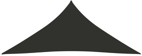 Para-sol estilo vela tecido oxford triangular 5x7x7 m antracite
