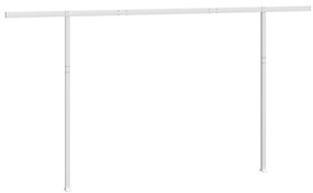 Conjunto de postes para toldo 450x245 cm ferro branco