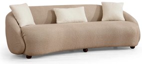 Sofá de 3 Lugares Napoli – Cappuccino – 230x75x94 cm