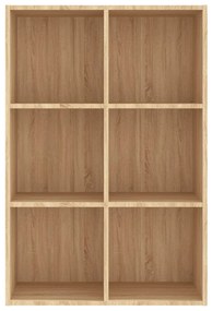 Estante/aparador 66x30x98 cm contraplacado cor carvalho sonoma