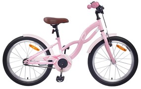 vidaXL Bicicleta Infantil 20 Polegadas para 6-11 Anos Rosa Claro