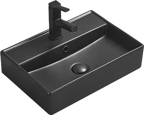 Mexen Blanca lavatório de bancada 50 x 35 cm, preto mate - 21105085