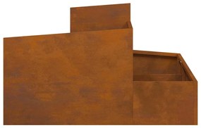 Plantadeira 80x80x50 cm Aço Resistente ao Tempo