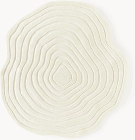 Tapete em lã artesanal com forma orgânica Niria