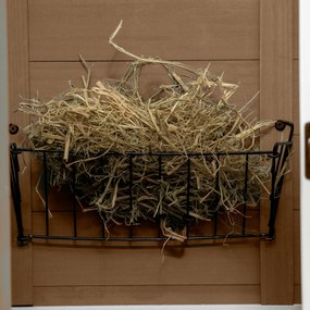 Coelheira de Madeira Interior Gaiola para Coelhos de 2 Níveis com Rodas 2 Rampas 3 Bandejas Amovíveis 110x50x86 cm Castanho