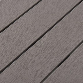 Bancos de jardim 2 pcs plástico mocca