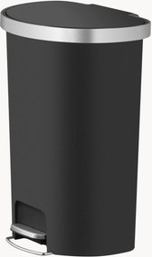 Caixote do lixo com pedal semicircular e rodas Hana, 55 L