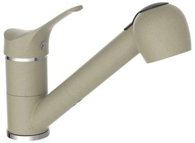 438802 EISL Torneira misturadora de lavatório + emulsor de puxar GRANIT areia