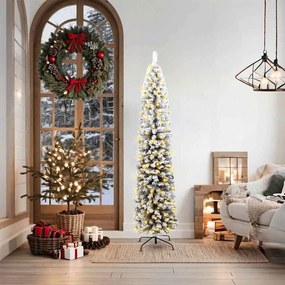 vidaXL Árvore de Natal Artificial Verde 180 cm PVC e Aço e Plástico