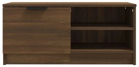 Móvel p/ TV 80x35x36,5cm madeira proc. cor carvalho castanho