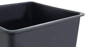 Conjunto de 3 vasos internos pretos 42 x 42 x 38 cm BALZO Beliani