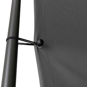 Gazebo -  4x4 m - 180 g/m² - Tecido e Aço Antracite