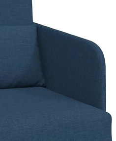 Sofá Cama de Chão 2 em 1 Azul 65x80x83 cm Tecido