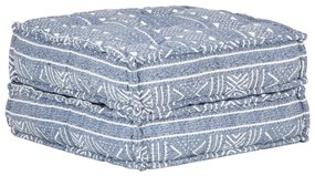 vidaXL Pufe 60x70x36 cm tecido azul índigo