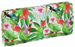 vidaXL Almofada para palete, assento e encosto Tropical Jungle, 120x50x12 cm em tecido oxford