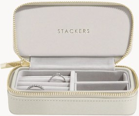 Caixa de joias de viagem cor de aveia