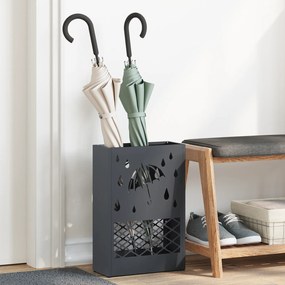 Suporte para Guarda-Chuva Antracite Metal Médio